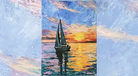 Sunset on the Sea